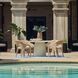 Kavali Natural Honey and Oyster White Outdoor Dining Chair