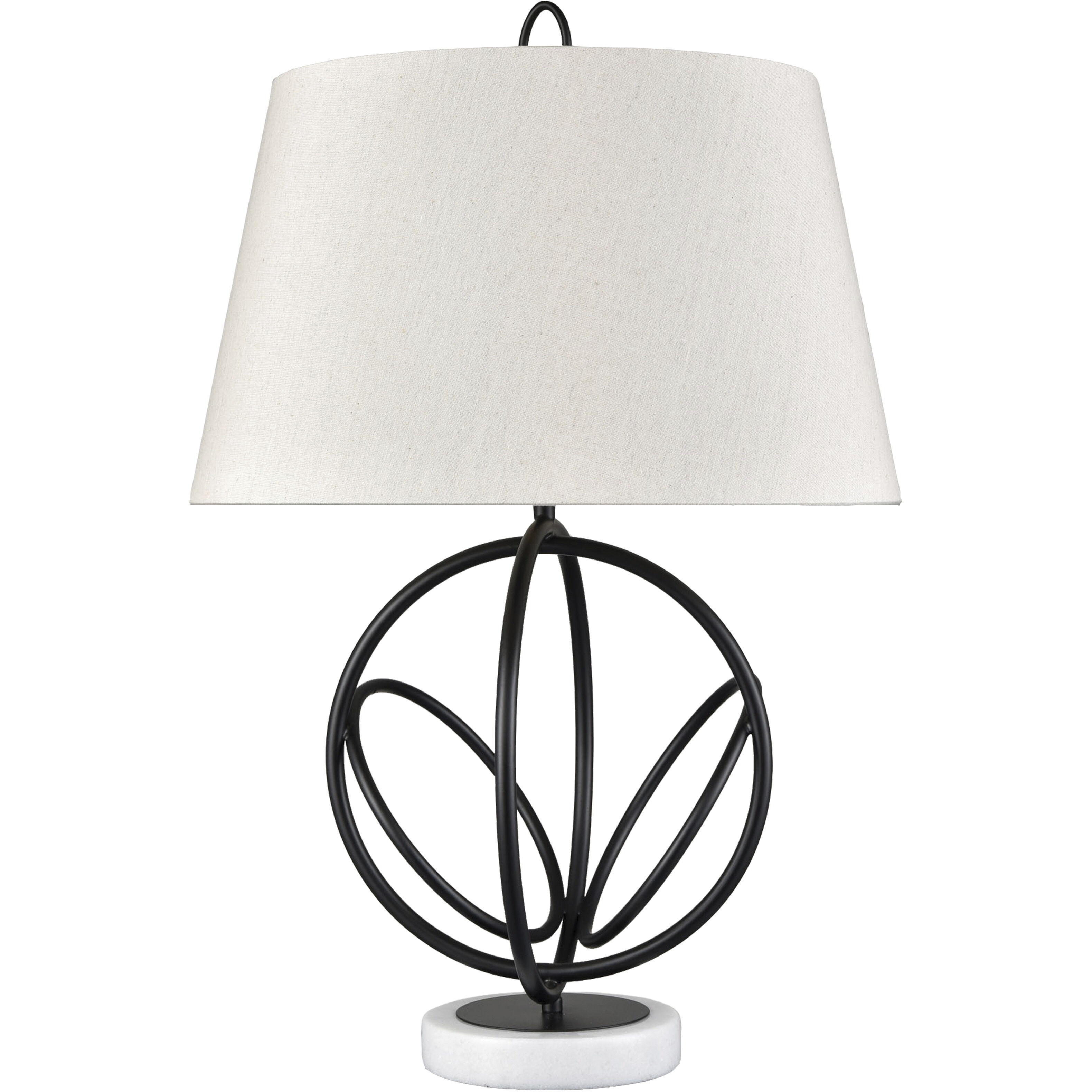 Morely 26 inch 150 watt Matte Black Table Lamp Portable Light