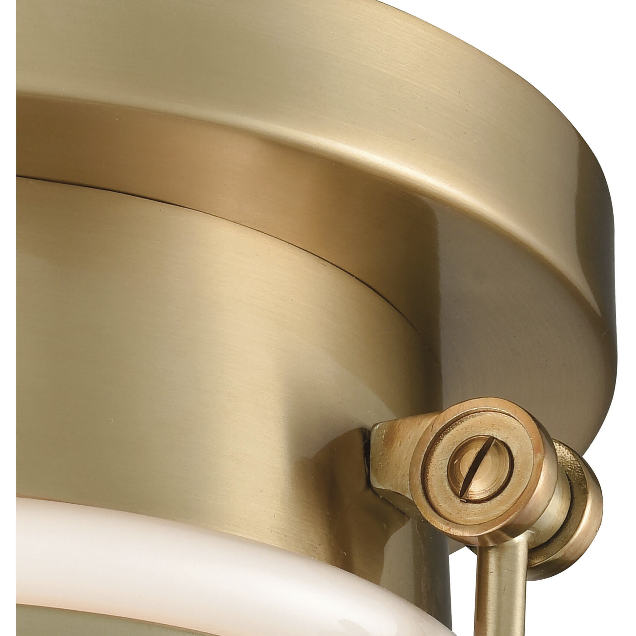 Riley 1 Light 10 inch Satin Brass Flush Mount Ceiling Light