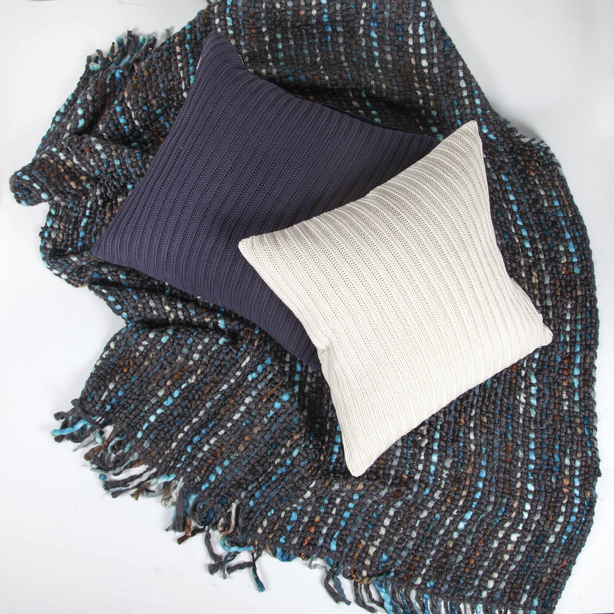 Roberto 24 inch Off-White and Gold Indoor Pillow