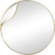 Stiller 23.75 X 23.75 inch Brass with Mirror Wall Mirror