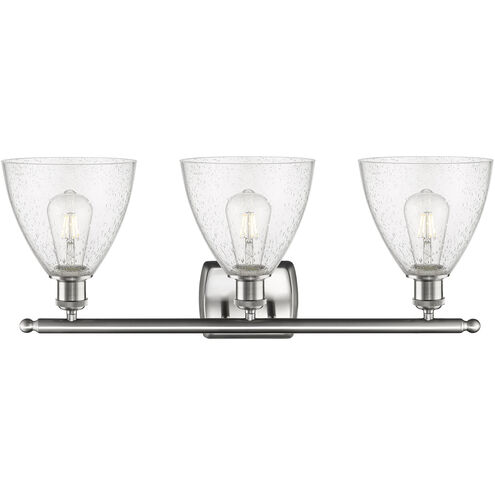 Ballston Ballston Dome LED 28 inch Brushed Satin Nickel Bath Vanity Light Wall Light in Seedy Glass
