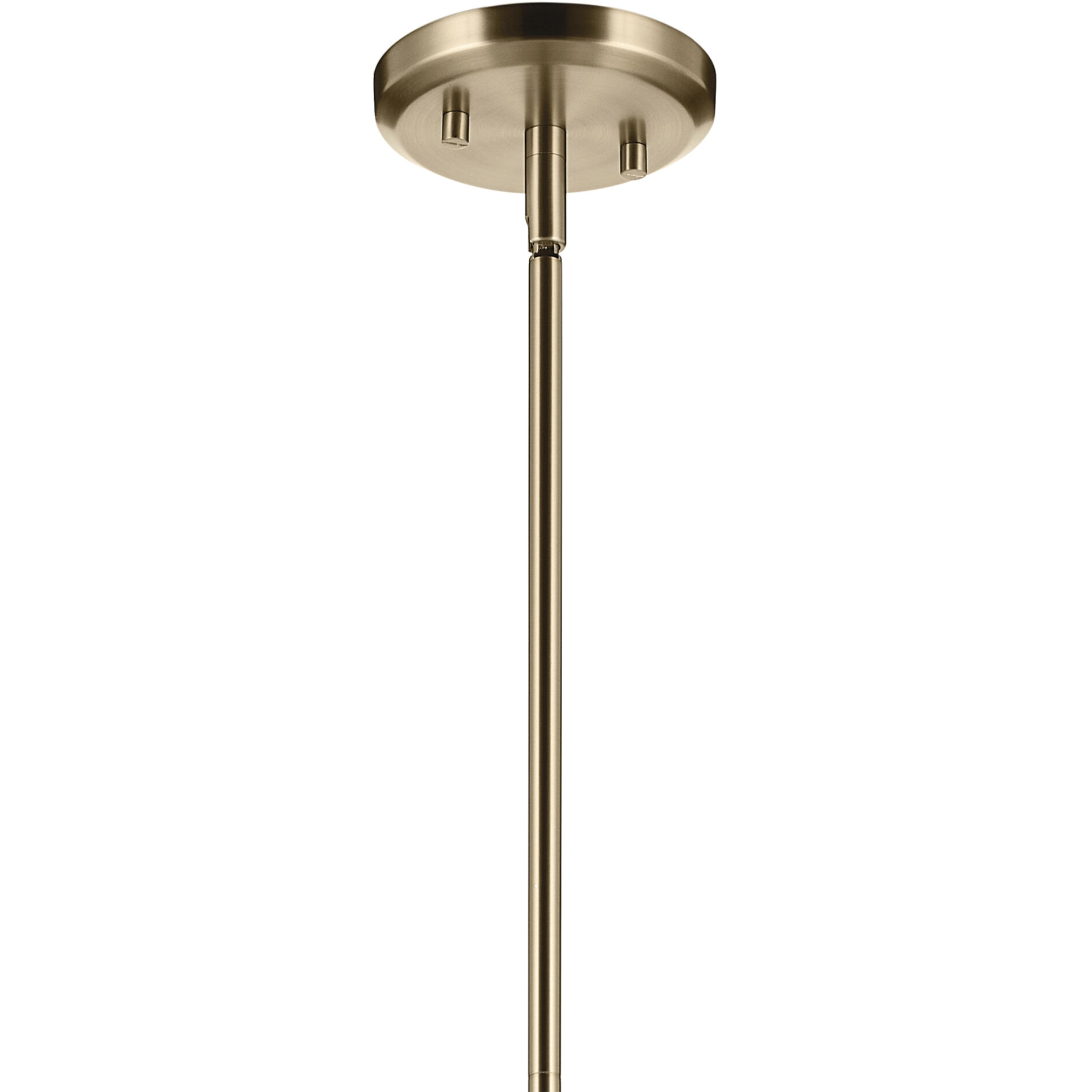 Bekah 1 Light Champagne Bronze Pendant Ceiling Light, Convertible