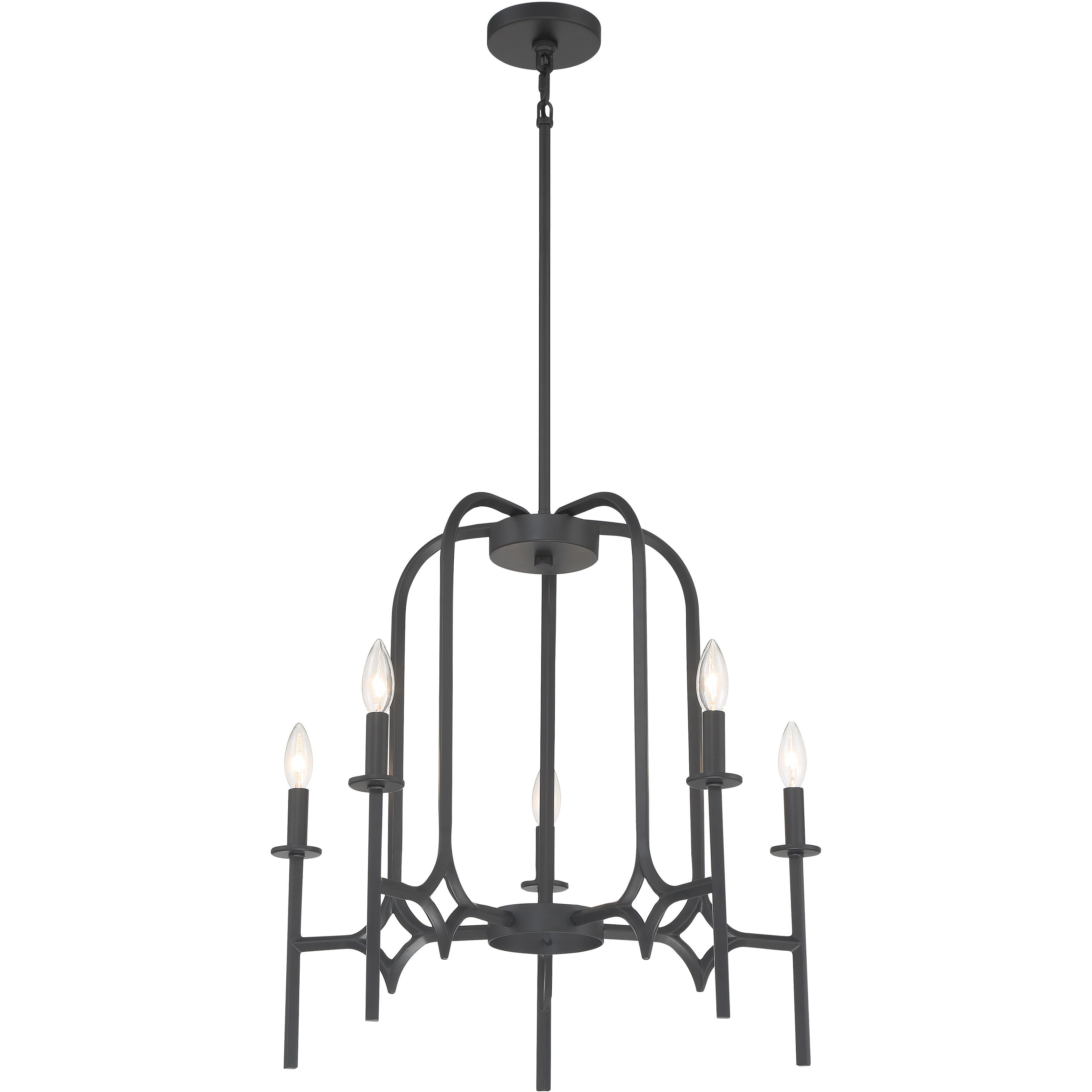 Muncie 5 Light Coal Chandelier Ceiling Light