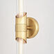 Webster LED 4.75 inch Natural Brass Bathroom Light Wall Light