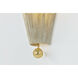 Song 1 Light 8.25 inch Aged Brass Wall Sconce Wall Light
