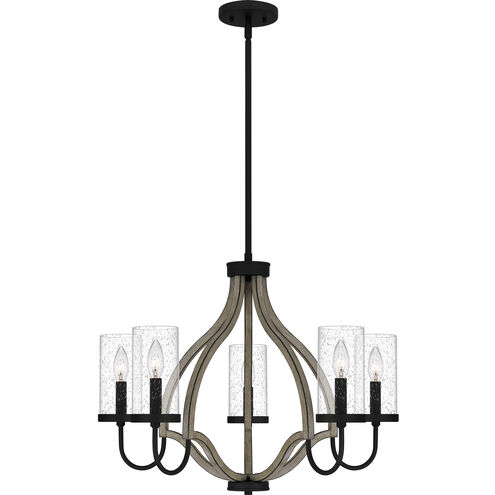 Cornelia 5 Light 26 inch Matte Black Chandelier Ceiling Light