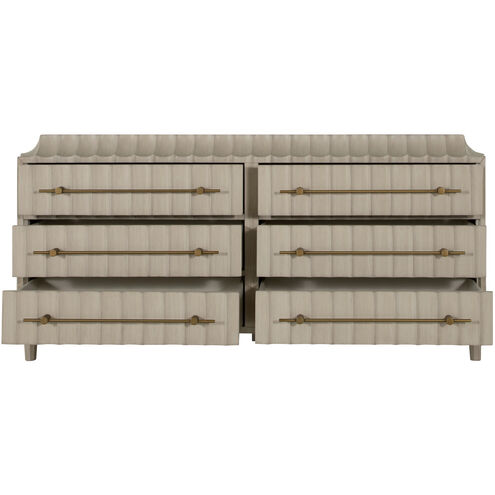 Merigold Brushed Gold / Sesame White Dresser