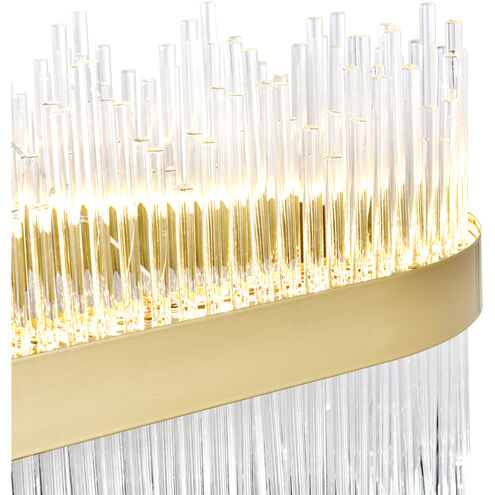Genevieve LED 47 inch Medallion Gold Pool Table Light Ceiling Light