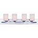Madison 4 Light 32 inch Chrome Vanity Light Wall Light