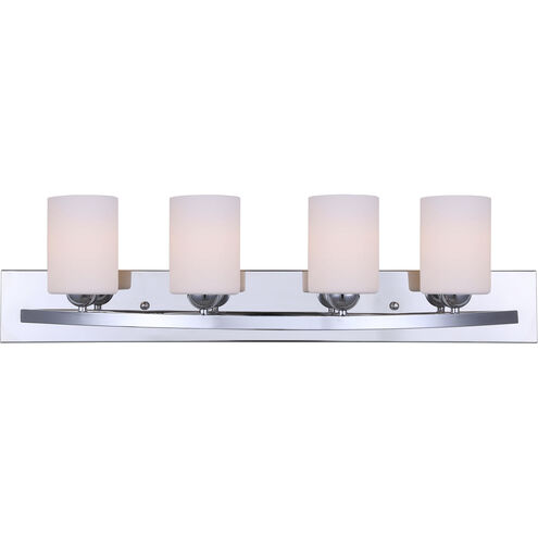 Madison 4 Light 32 inch Chrome Vanity Light Wall Light