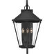 Outremont 4 Light 30.5 inch Sand Coal Black Outdoor Wall Lantern