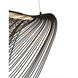 Eco Collection - Madera Family 23.75 inch Matte Black Pendant Ceiling Light in Black Wood, EVOLV