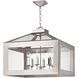 Hurley 6 Light 21 inch Polished Nickel Chandelier Ceiling Light