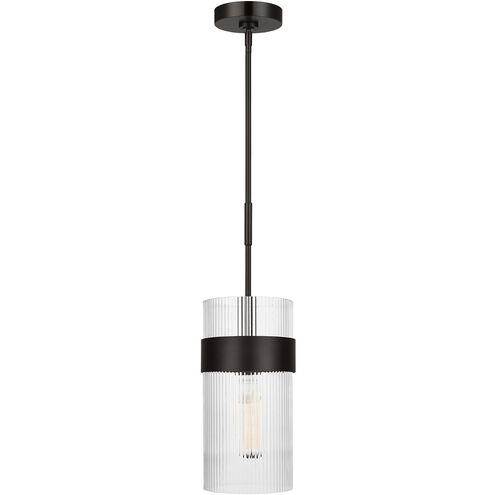 C&M by Chapman & Myers Geneva 1 Light 7 inch Aged Iron Pendant Ceiling Light