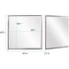 Isa 40 X 40 inch Bright Nickel Wall Mirror