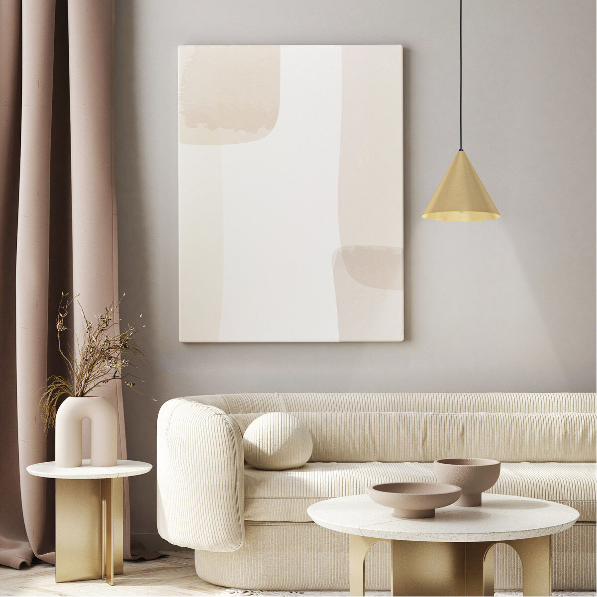 Narices 1 Light 8.66 inch Structured Black Pendant Ceiling Light