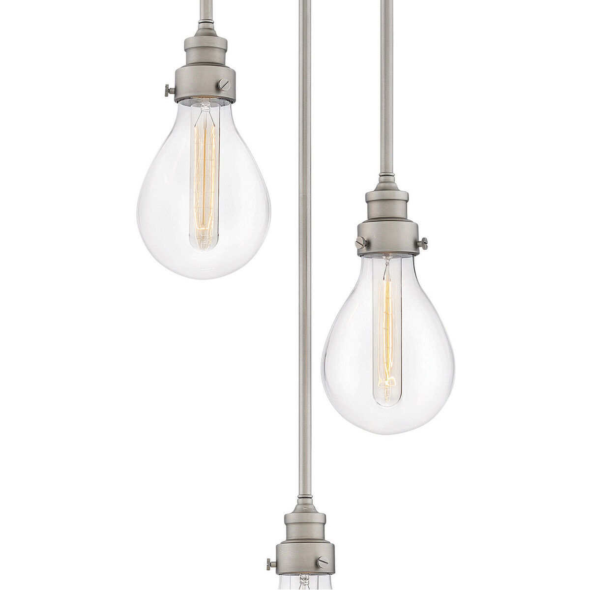 Denton 3 Light 13.25 inch Pewter Indoor Chandelier Ceiling Light