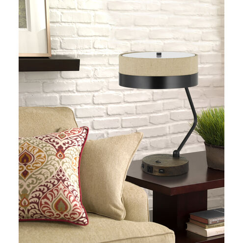 Parson 20 inch 60 watt Black Desk Lamp Portable Light