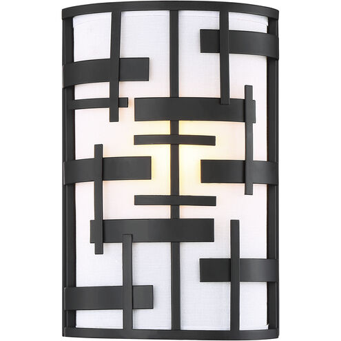 Lansing 2 Light 8 inch Textured Black ADA Wall Sconce Wall Light