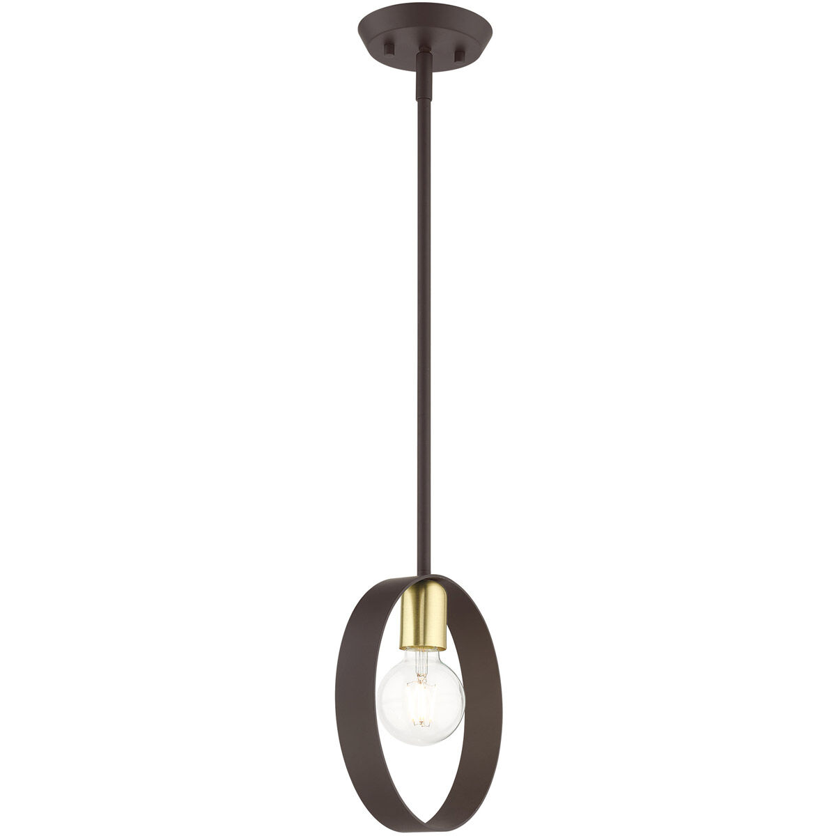 Modesto 1 Light 5.13 inch Bronze Pendant Ceiling Light