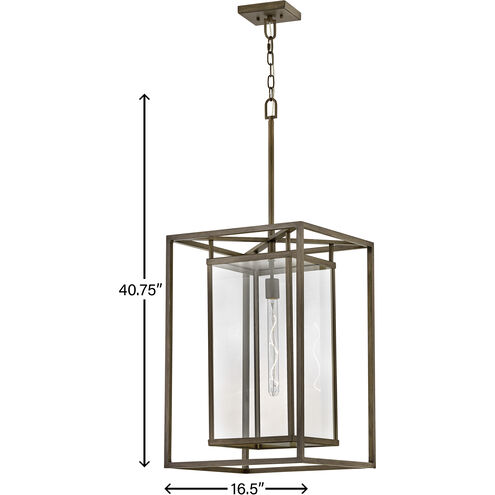 Estate Series Open Air Max LED 16.5 inch Burnished Bronze Outdoor Pendant Lantern
