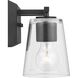 Vertex 2 Light 12.87 inch Matte Black Bath Light Wall Light