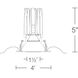 FQ Integrated LED White Recessed Trim in 1800-3000K, 2" LED