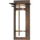 Banded 1 Light 12.5 inch Coastal Bronze Outdoor Sconce, Small
