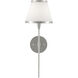 Brimsley 1 Light 7 inch Polished Nickel Wall Sconce Wall Light