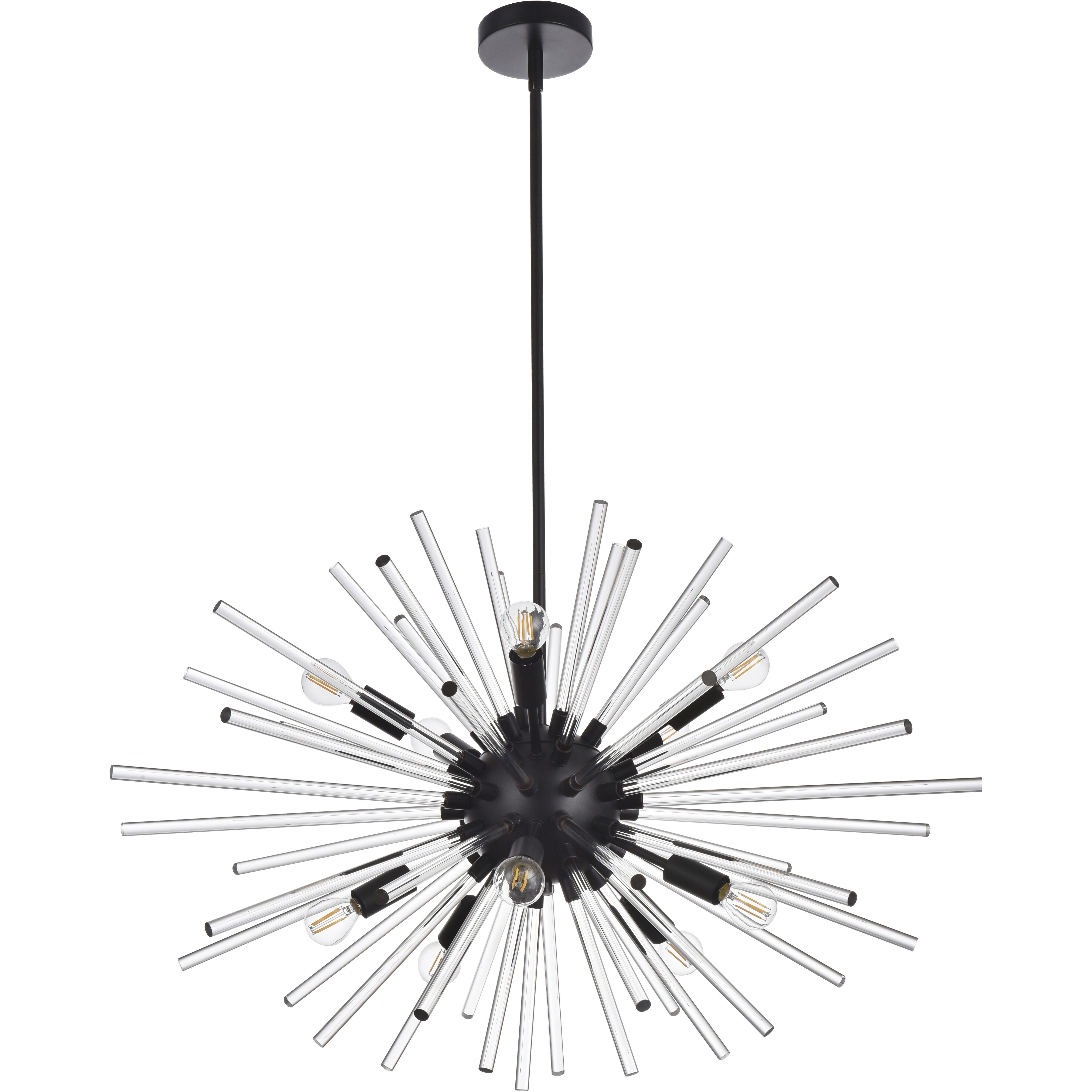 Sienna 10 Light 36 inch Black Pendant Ceiling Light