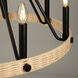 Perris LED 32 inch Black Chandelier Ceiling Light