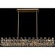 Piazze Island Light Ceiling Light in Brushed Champagne Gold