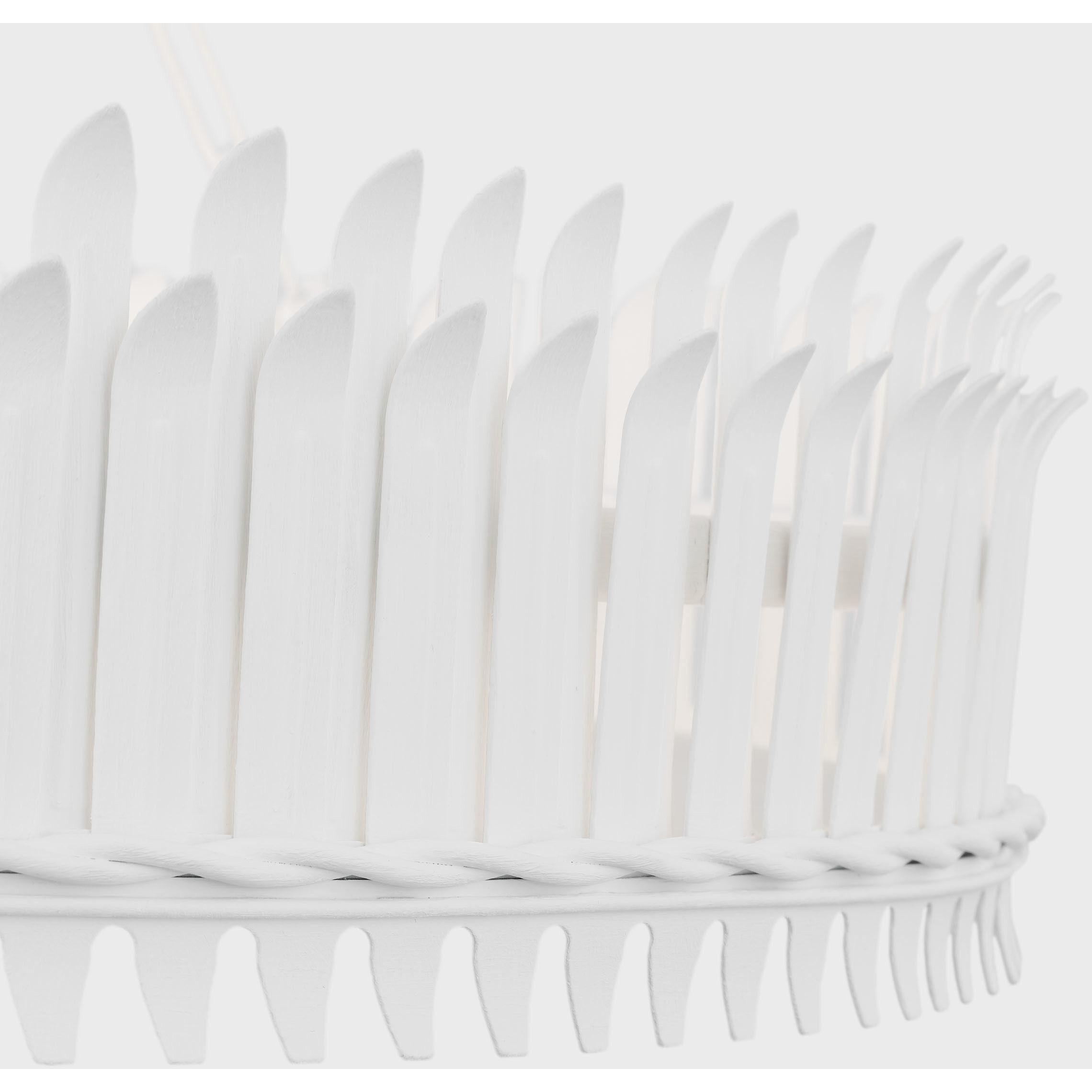 Suzanne Kasler Leslie LED 36.75 inch Plaster White Chandelier Ceiling Light