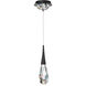 Hibiscus LED 5.9 inch Black Mini Pendant Ceiling Light, Beyond