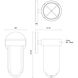 Davy LED 10.75 inch Black Exterior Wall Sconce