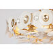 Niu 3 Light 20 inch Coconut Shell Gold / Coconut Shell White Semi Flush Ceiling Light