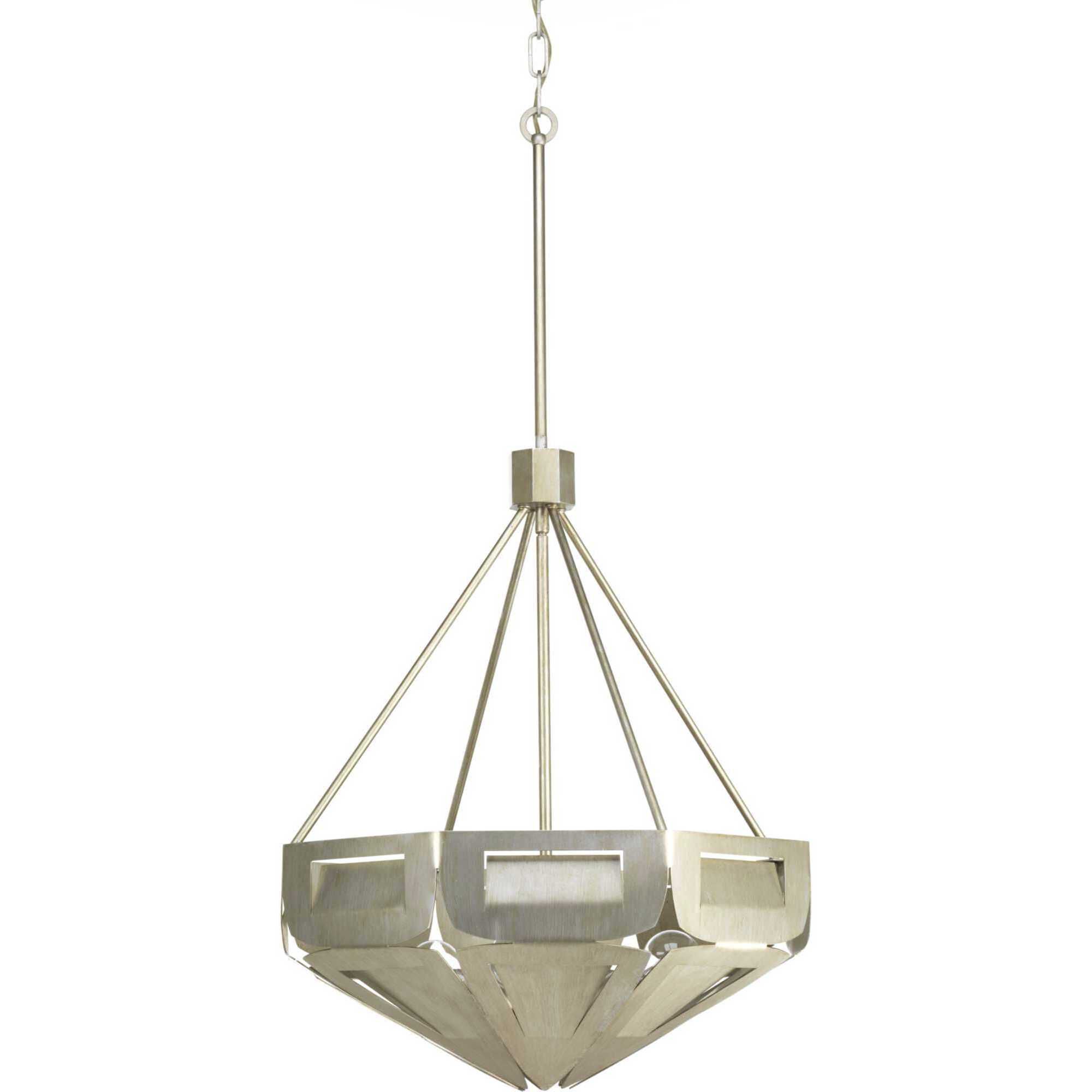 Point Dume™ Yerba 4 Light 21.63 inch Silver Ridge Pendant Ceiling Light, Design Series
