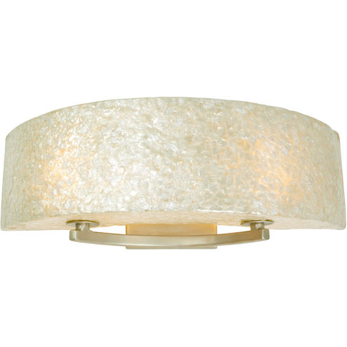 Radius 2 Light 23 inch Gold Dust Vanity Light Wall Light in Sustainable Crushed Natural Capiz Shell