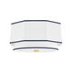 Riverdale 2 Light 17.75 inch Aged Brass Flush Mount Ceiling Light