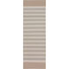 Oxford 96 X 30 inch Taupe, Medium Gray Rug