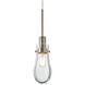 Wish 1 Light Satin Nickel Pendant Ceiling Light