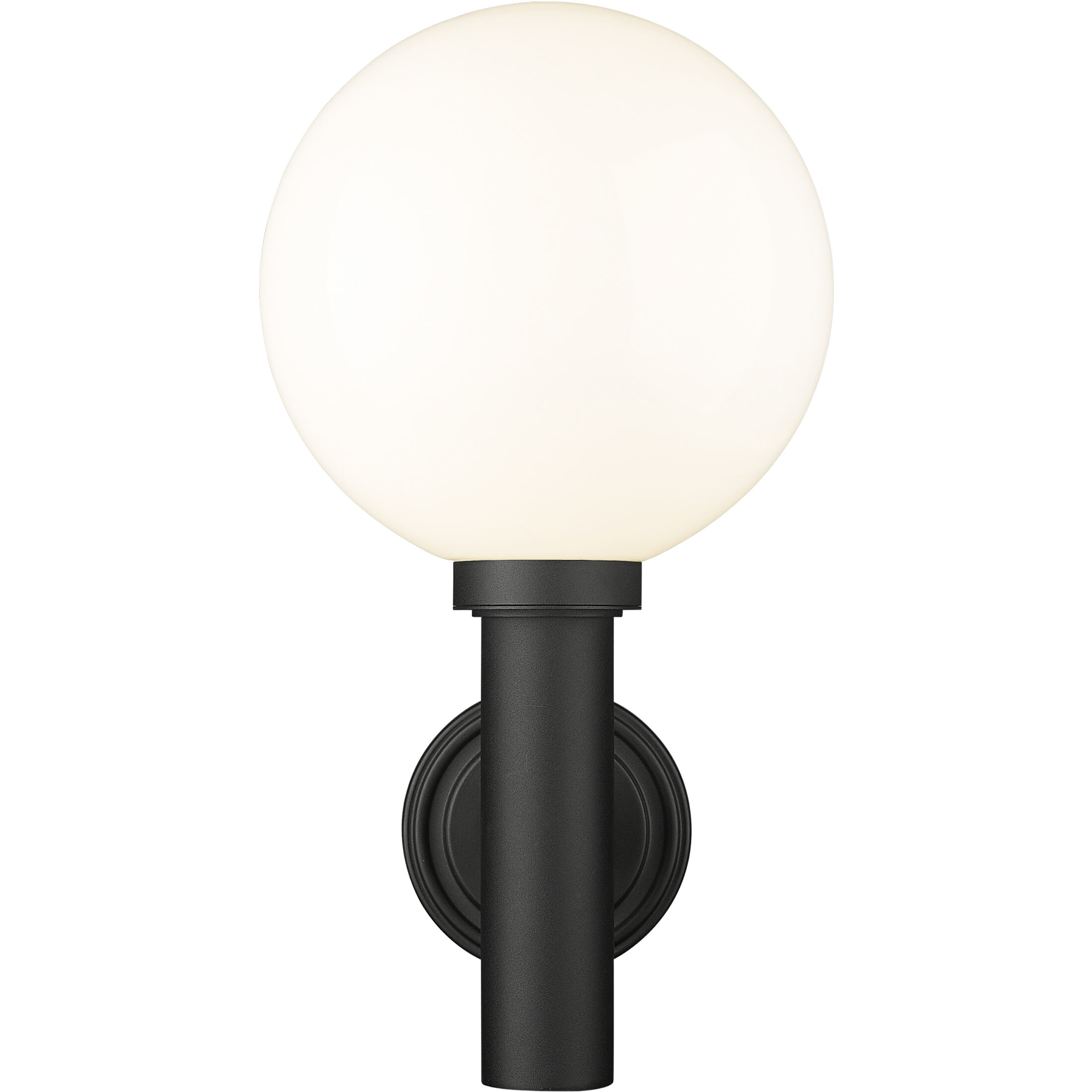 Laurent 1 Light 22.5 inch Black Outdoor Wall Light