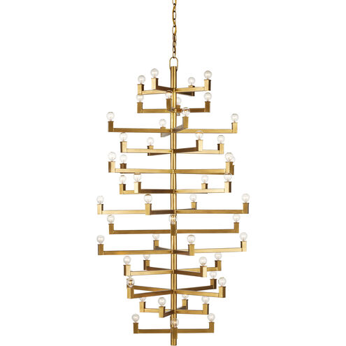 Andre 52 Light 39.75 inch Brass Chandelier Ceiling Light