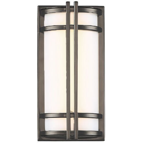 Skyscraper LED 12 inch Bronze Outdoor Wall Light in 3000K, 12in.