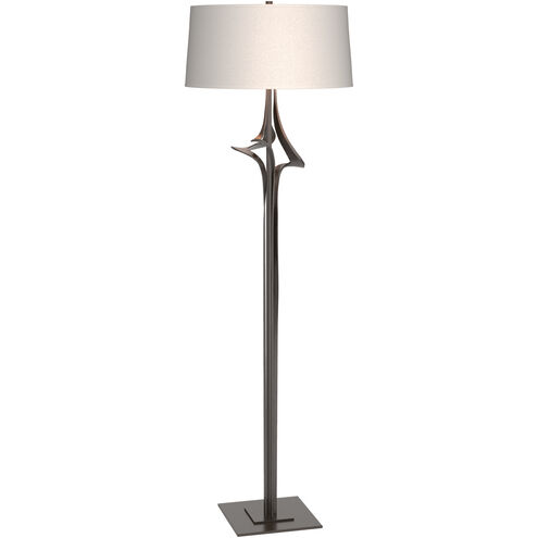 Antasia 58.6 inch 100 watt Oil Rubbed Bronze Floor Lamp Portable Light in Flax