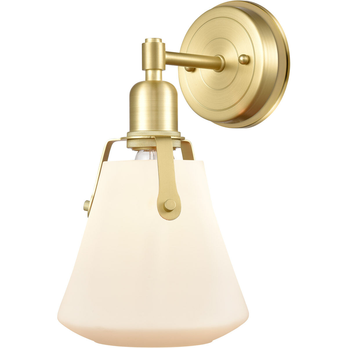Luna 1 Light 7 inch Satin Brass Bath Vanity Light Wall Light