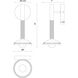 Alora Mood Arden LED 6 inch Matte Black Bath Vanity Light Wall Light