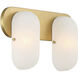 Heathcote 2 Light 16 inch Legacy Brass Vanity Light Wall Light