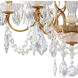Century 6 Light 21 inch French Gold Chandelier Ceiling Light